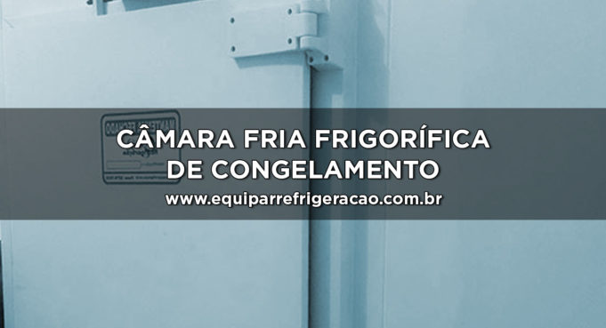 Câmara fria frigorífica de congelamento